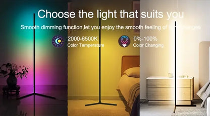 Smart RGB LED 150cm Floor Lamp